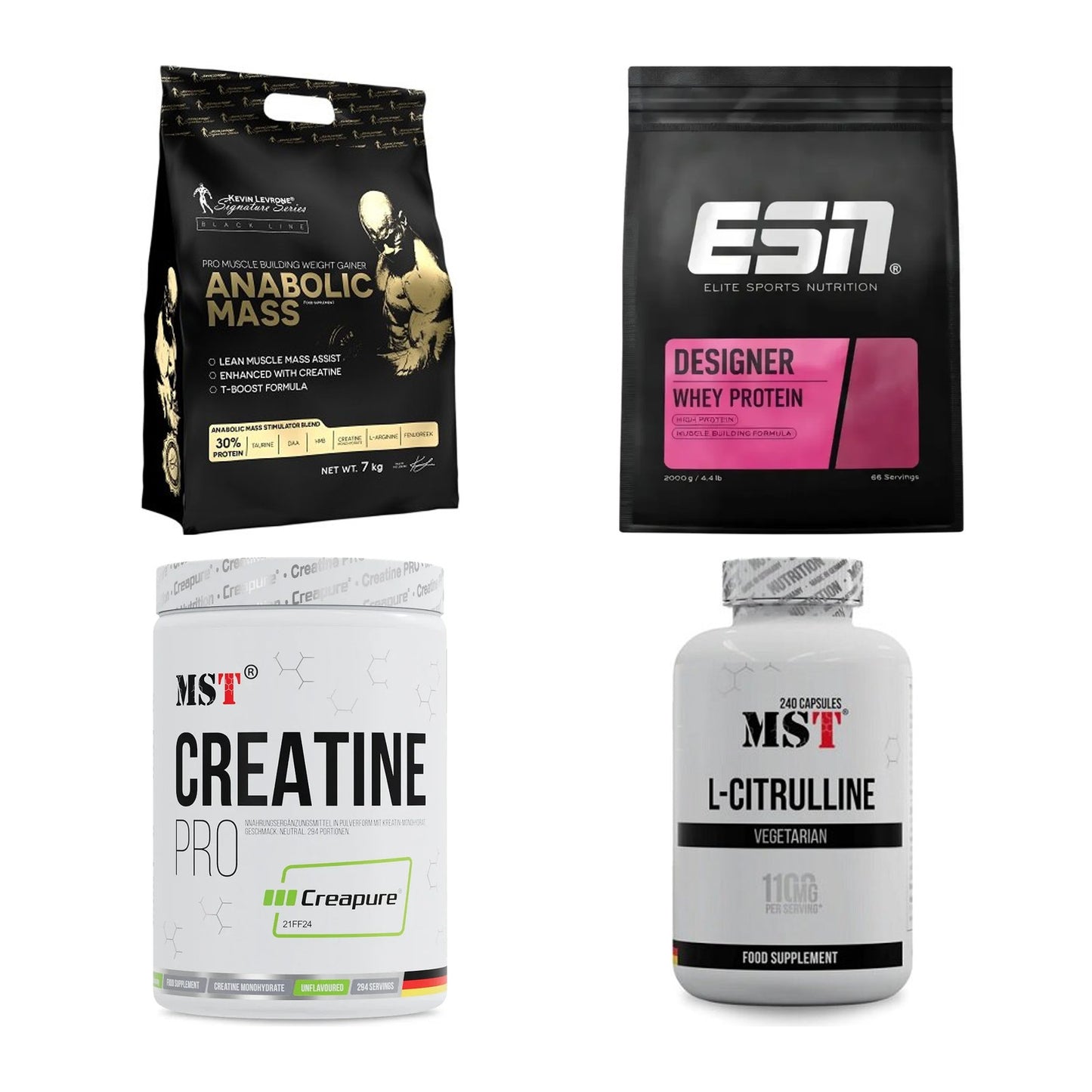 Masseaufbau für Fortgeschrittene: Kevin Levrone Anabolic + 3 weitere – alle enthaltenen Artikel