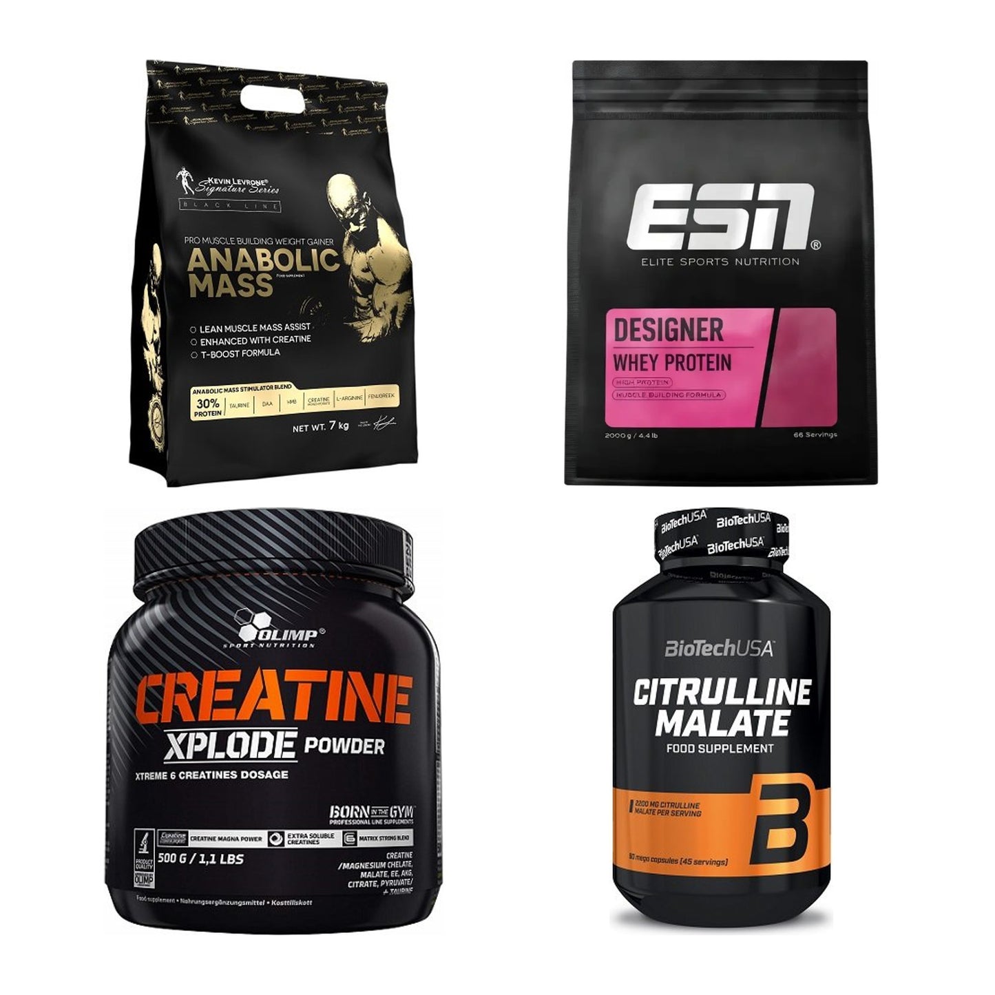 Masseaufbau für Fortgeschrittene: Kevin Levrone Anabolic + 3 weitere – alle enthaltenen Artikel