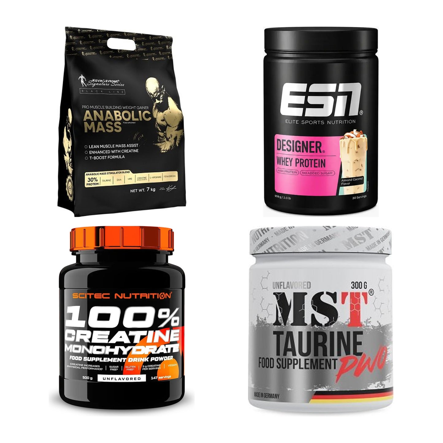 Masseaufbau für Fortgeschrittene: Kevin Levrone Anabolic + 3 weitere – alle enthaltenen Artikel