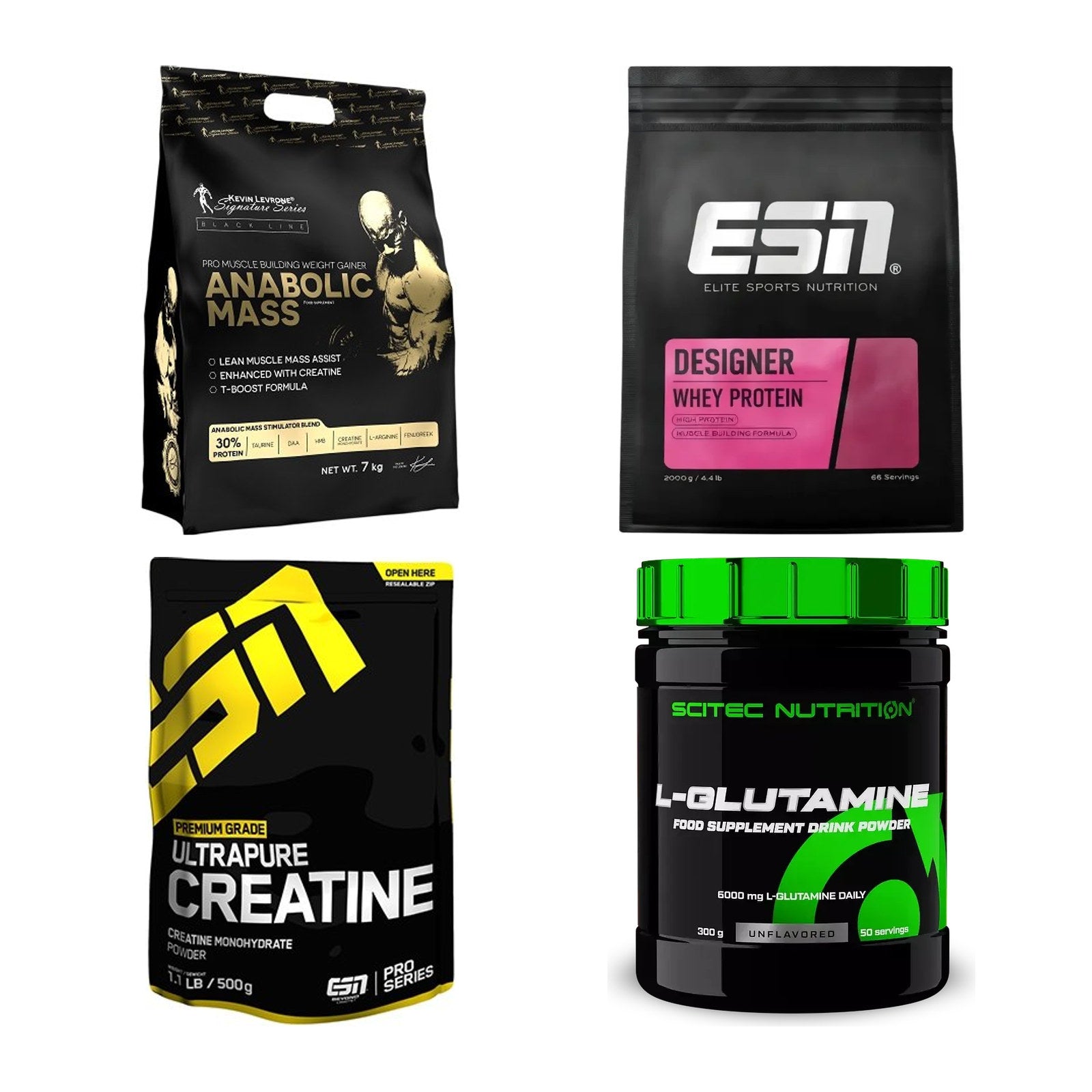 Masseaufbau für Fortgeschrittene: Kevin Levrone Anabolic + 3 weitere – alle enthaltenen Artikel