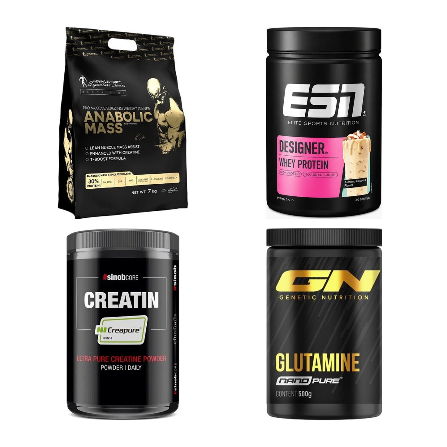 Masseaufbau für Fortgeschrittene: Kevin Levrone Anabolic + 3 weitere – alle enthaltenen Artikel