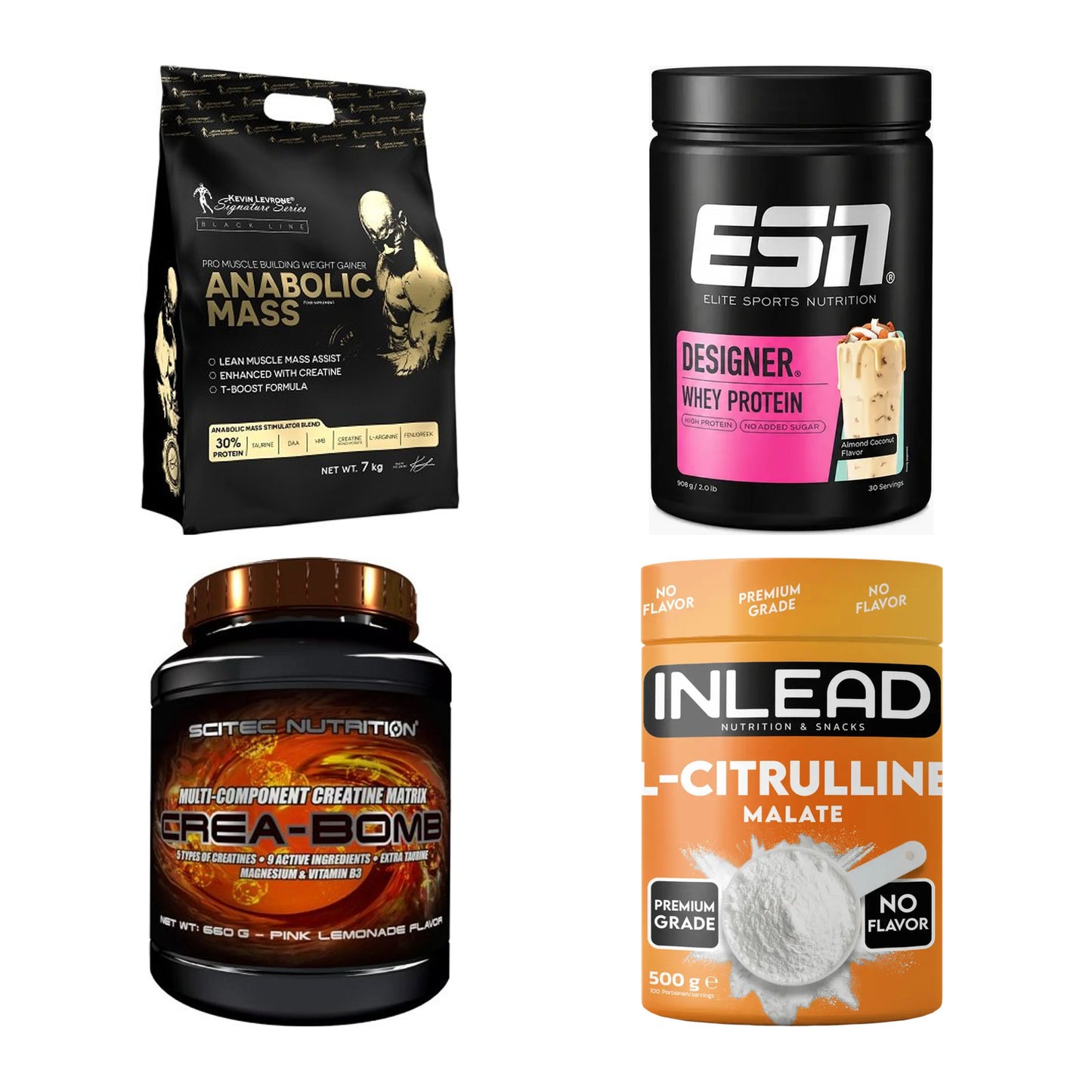 Masseaufbau für Fortgeschrittene: Kevin Levrone Anabolic + 3 weitere – alle enthaltenen Artikel
