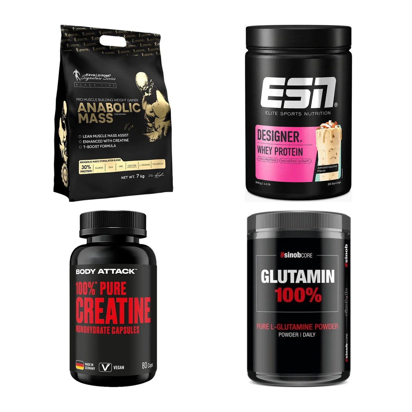 Masseaufbau für Fortgeschrittene: Kevin Levrone Anabolic + 3 weitere – alle enthaltenen Artikel