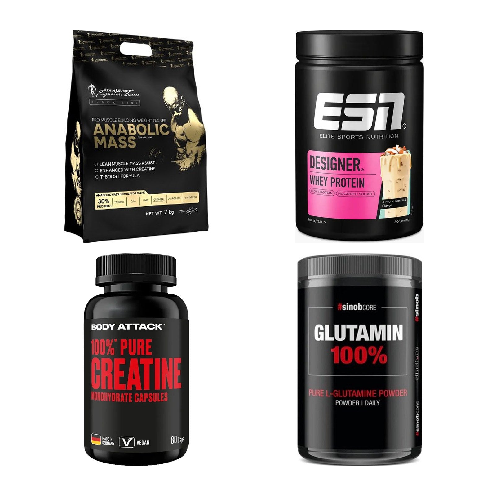 Masseaufbau für Fortgeschrittene: Kevin Levrone Anabolic + 3 weitere – alle enthaltenen Artikel