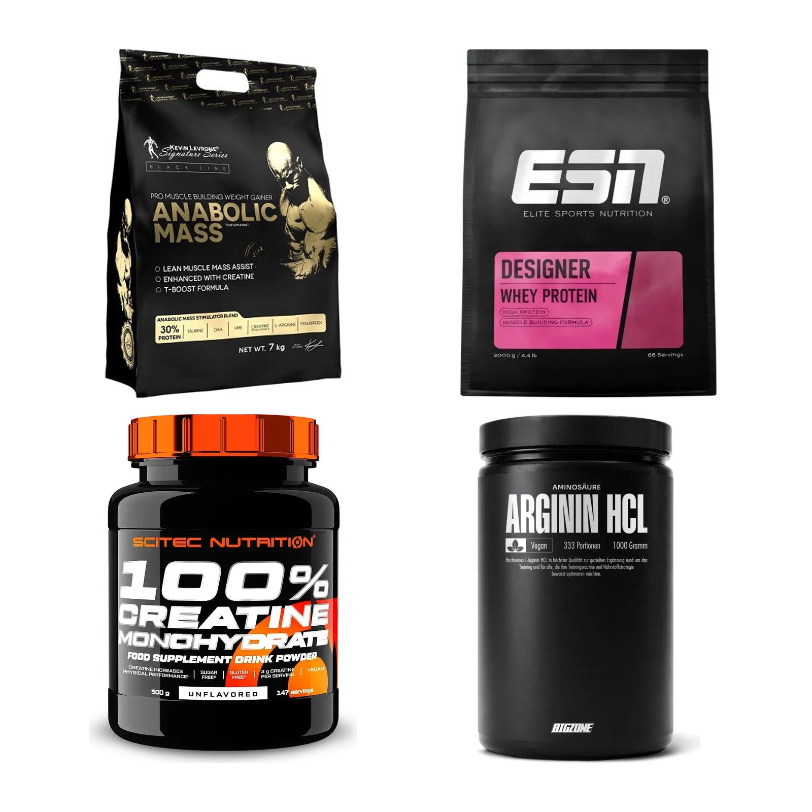 Masseaufbau für Fortgeschrittene: Kevin Levrone Anabolic + 3 weitere – alle enthaltenen Artikel
