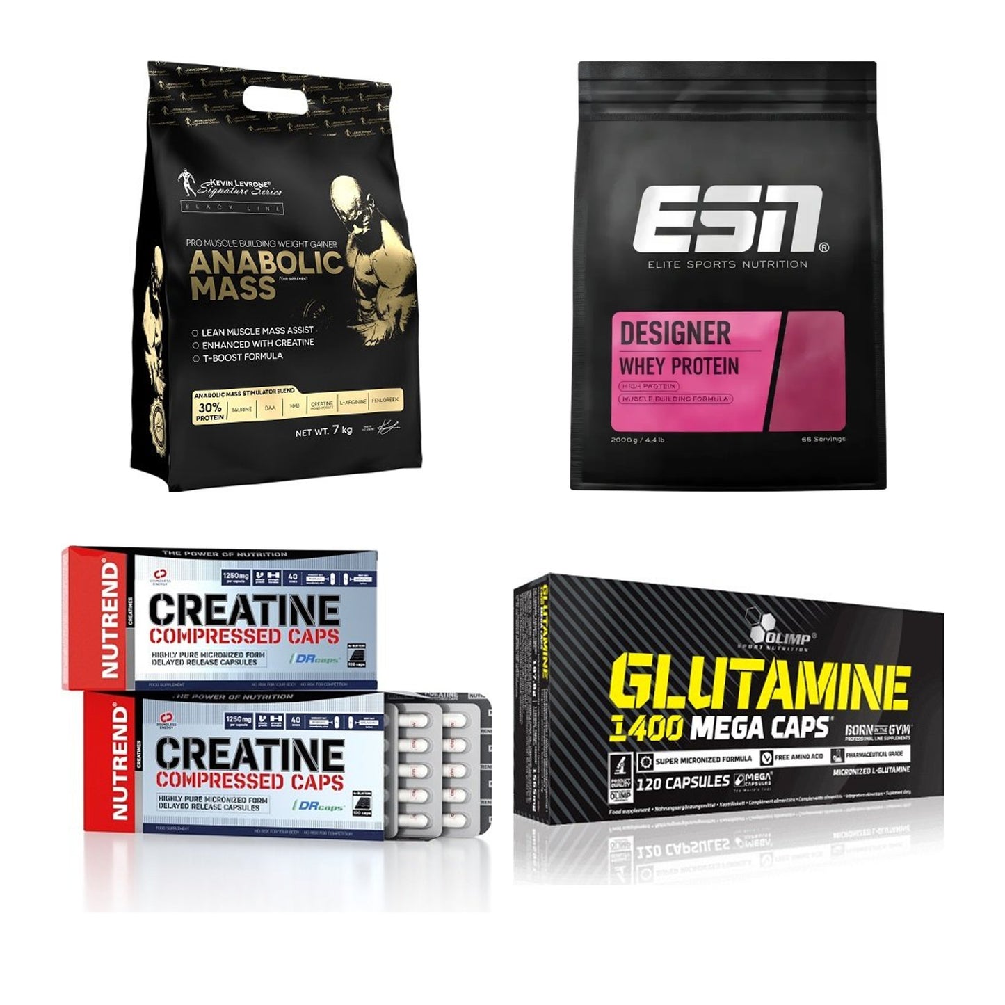 Masseaufbau für Fortgeschrittene: Kevin Levrone Anabolic + 3 weitere – alle enthaltenen Artikel