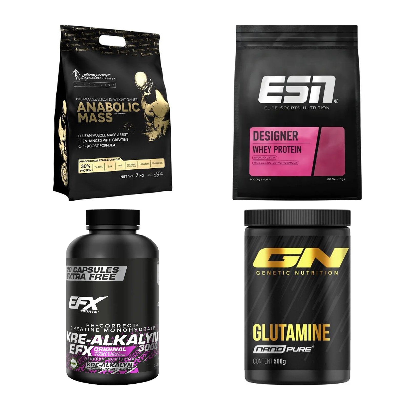 Masseaufbau für Fortgeschrittene: Kevin Levrone Anabolic + 3 weitere – alle enthaltenen Artikel