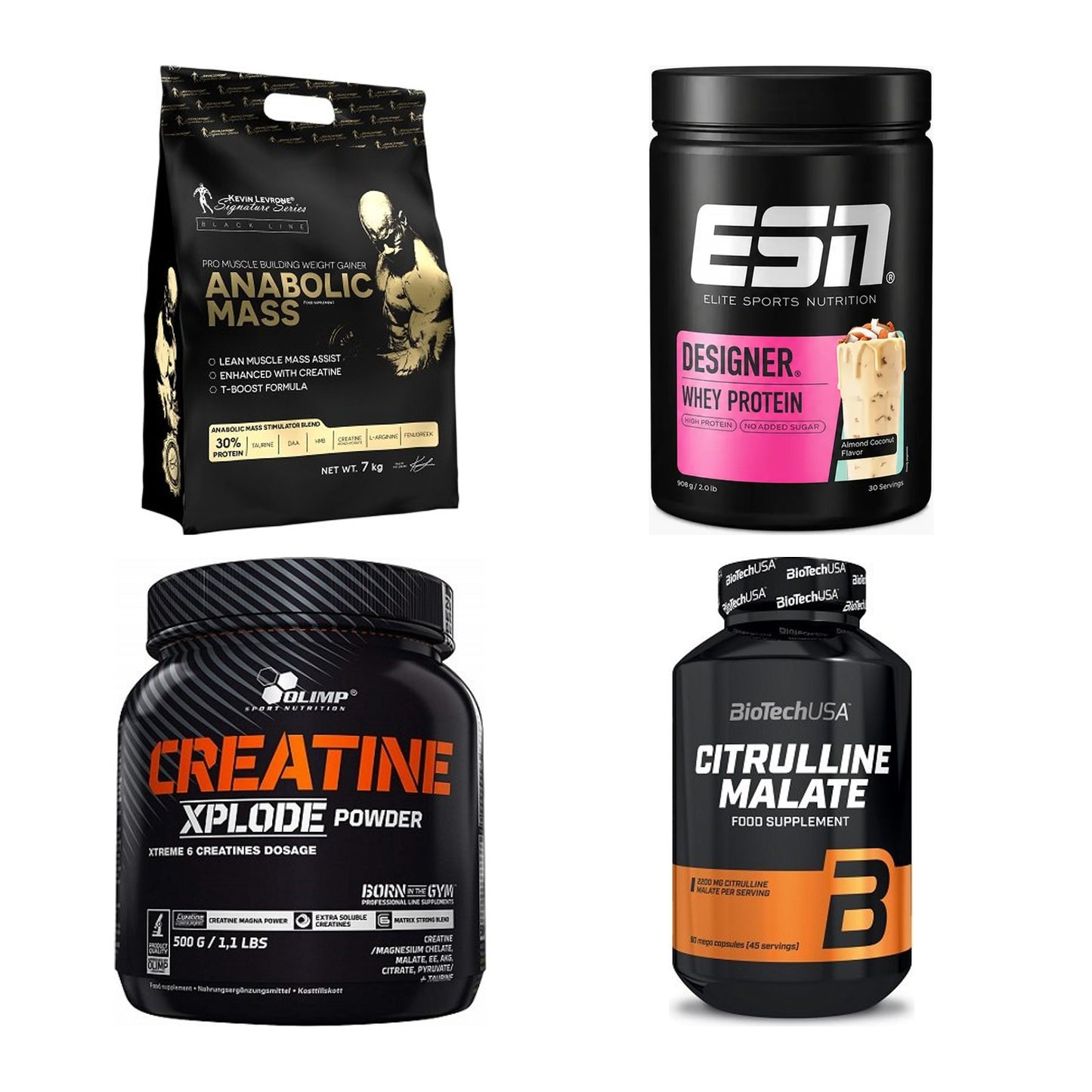 Masseaufbau für Fortgeschrittene: Kevin Levrone Anabolic + 3 weitere – alle enthaltenen Artikel