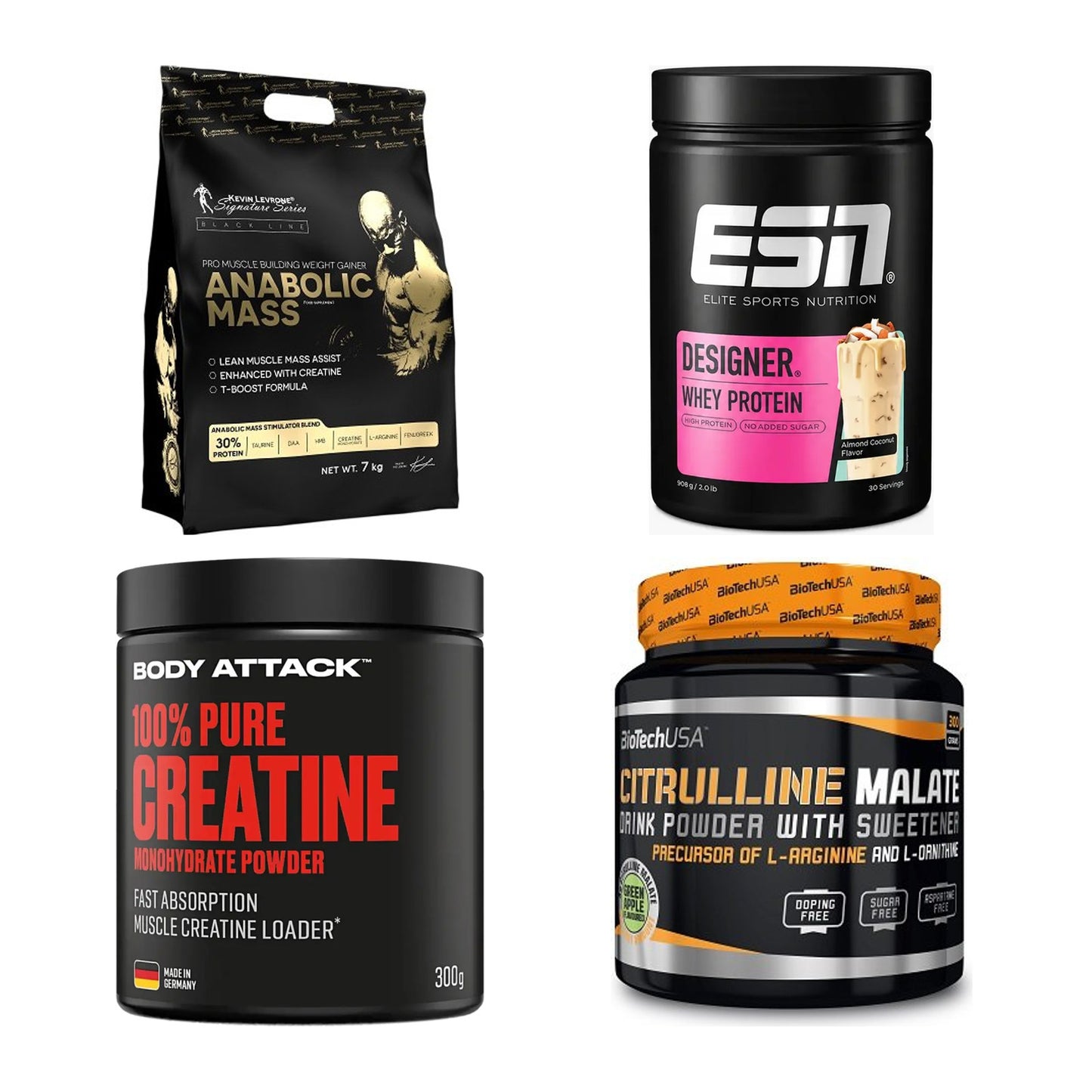 Masseaufbau für Fortgeschrittene: Kevin Levrone Anabolic + 3 weitere – alle enthaltenen Artikel