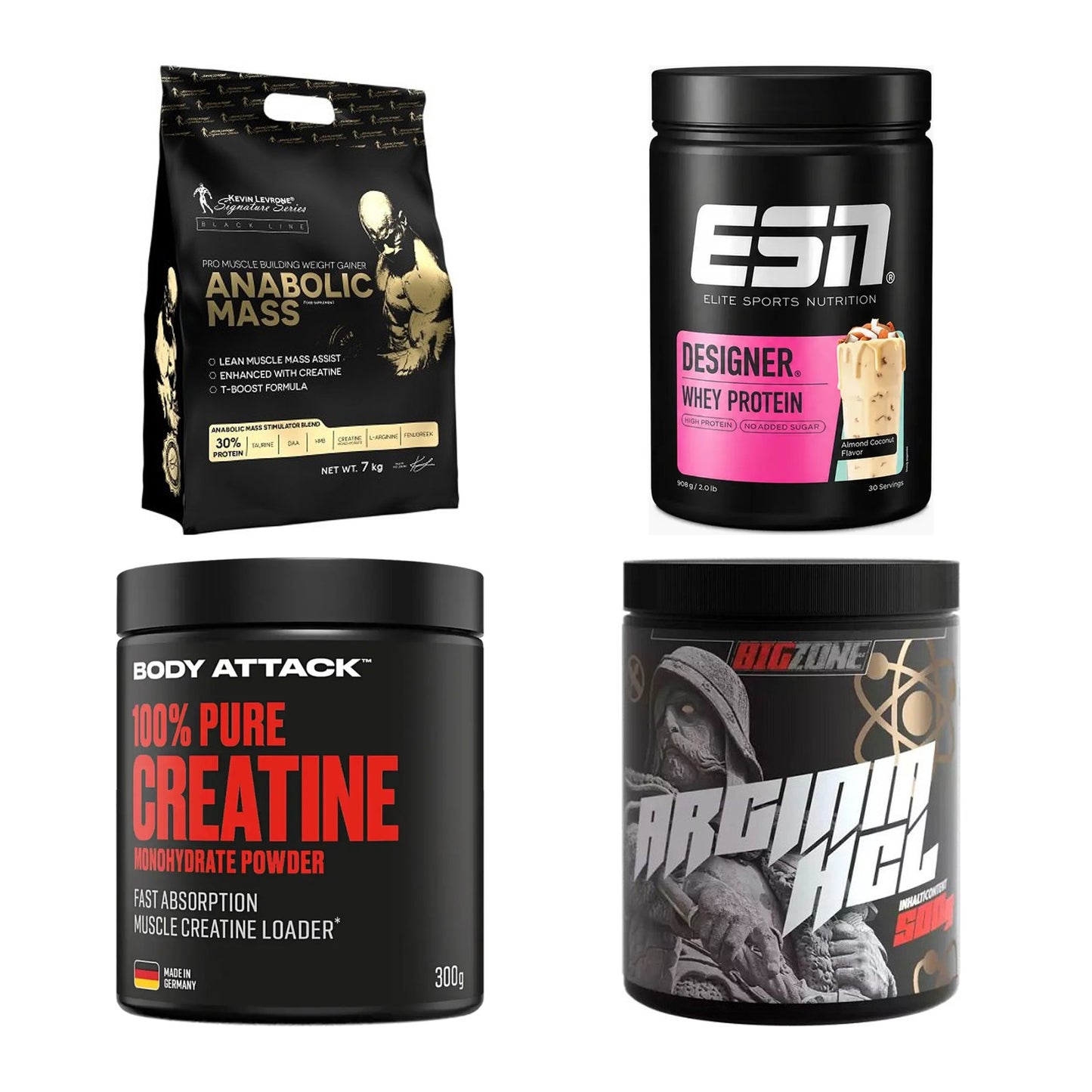 Masseaufbau für Fortgeschrittene: Kevin Levrone Anabolic + 3 weitere – alle enthaltenen Artikel