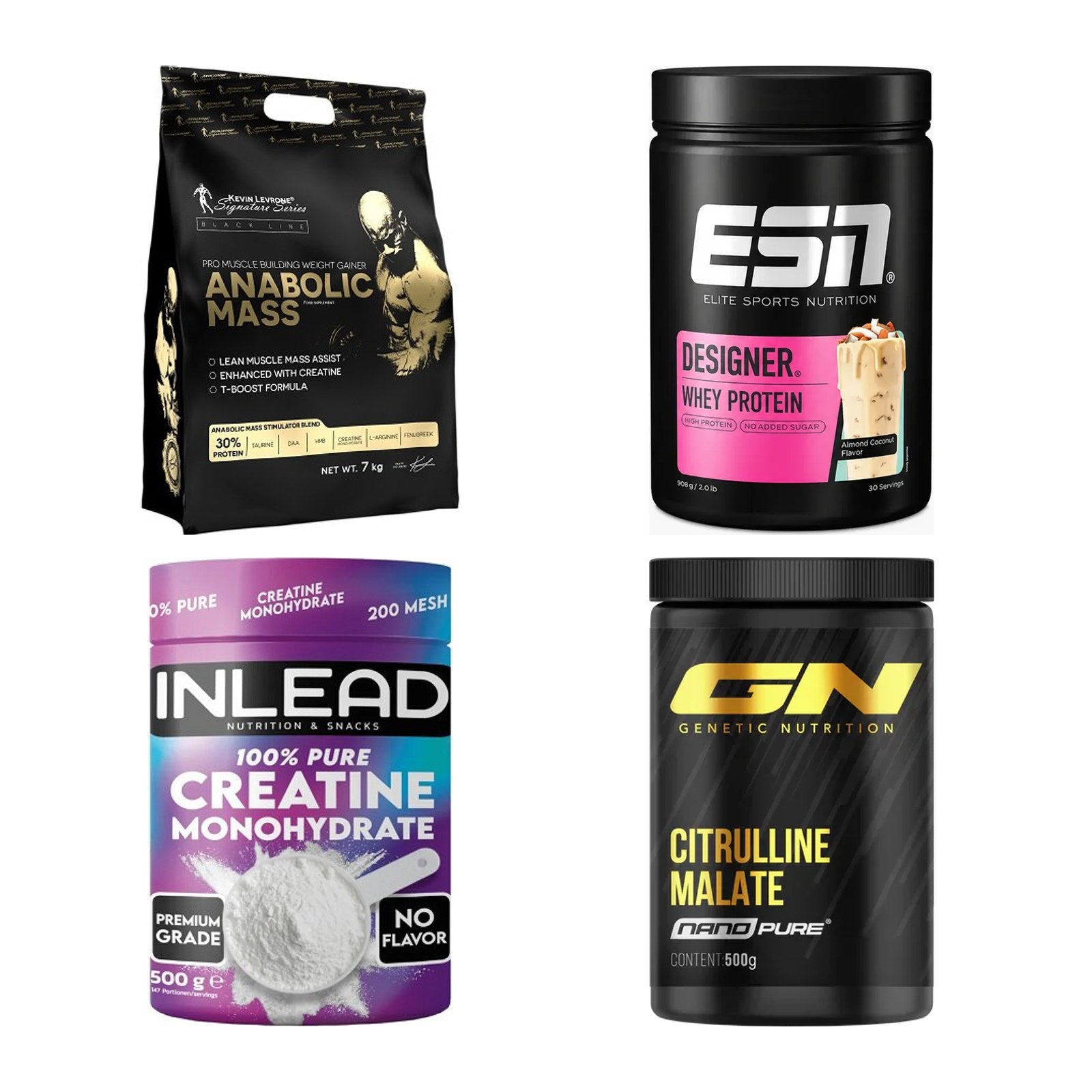 Masseaufbau für Fortgeschrittene: Kevin Levrone Anabolic + 3 weitere – alle enthaltenen Artikel