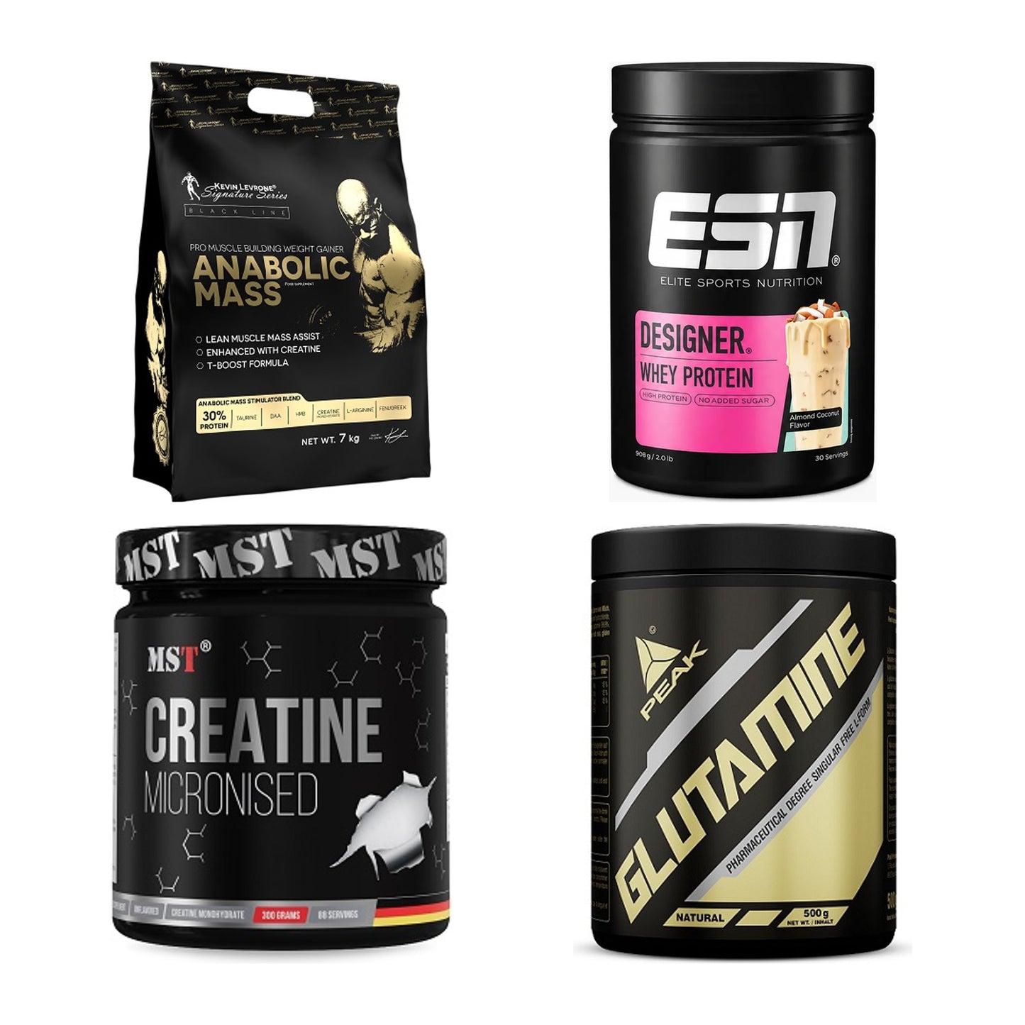 Masseaufbau für Fortgeschrittene: Kevin Levrone Anabolic + 3 weitere – alle enthaltenen Artikel