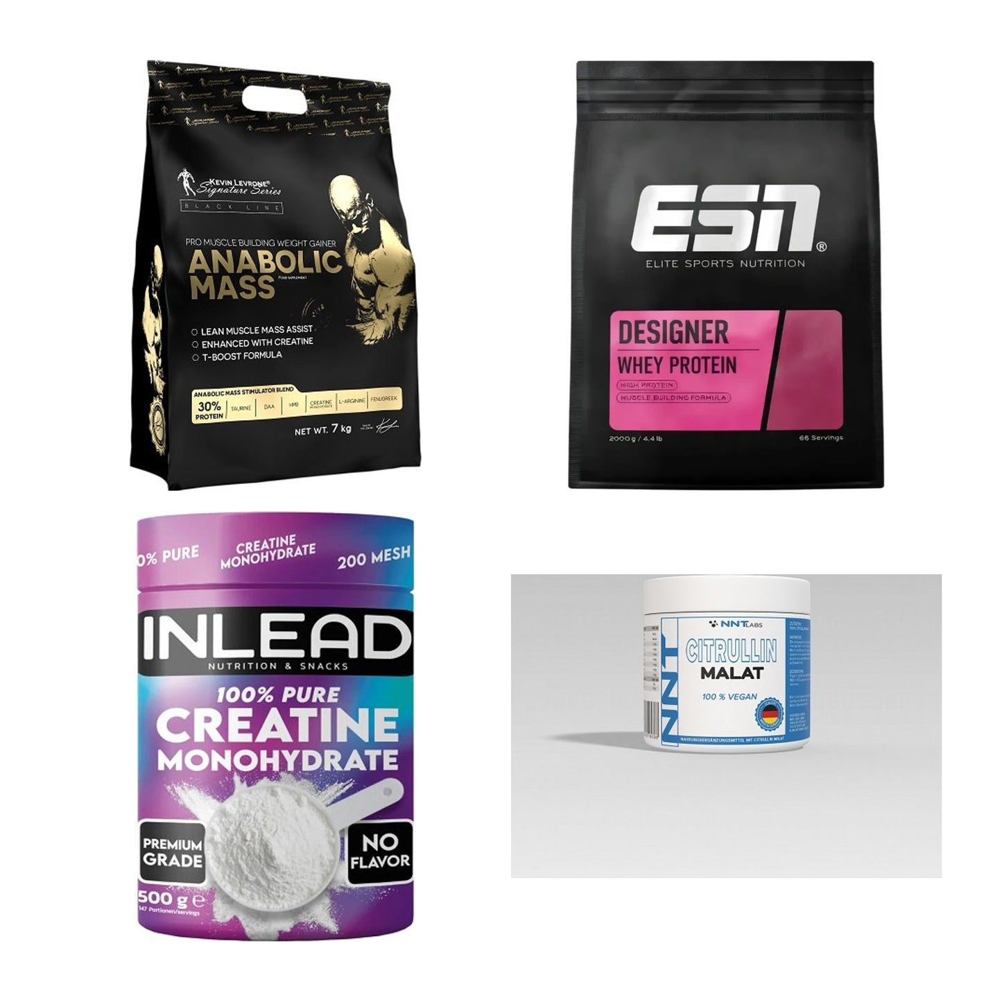Masseaufbau für Fortgeschrittene: Kevin Levrone Anabolic + 3 weitere – alle enthaltenen Artikel