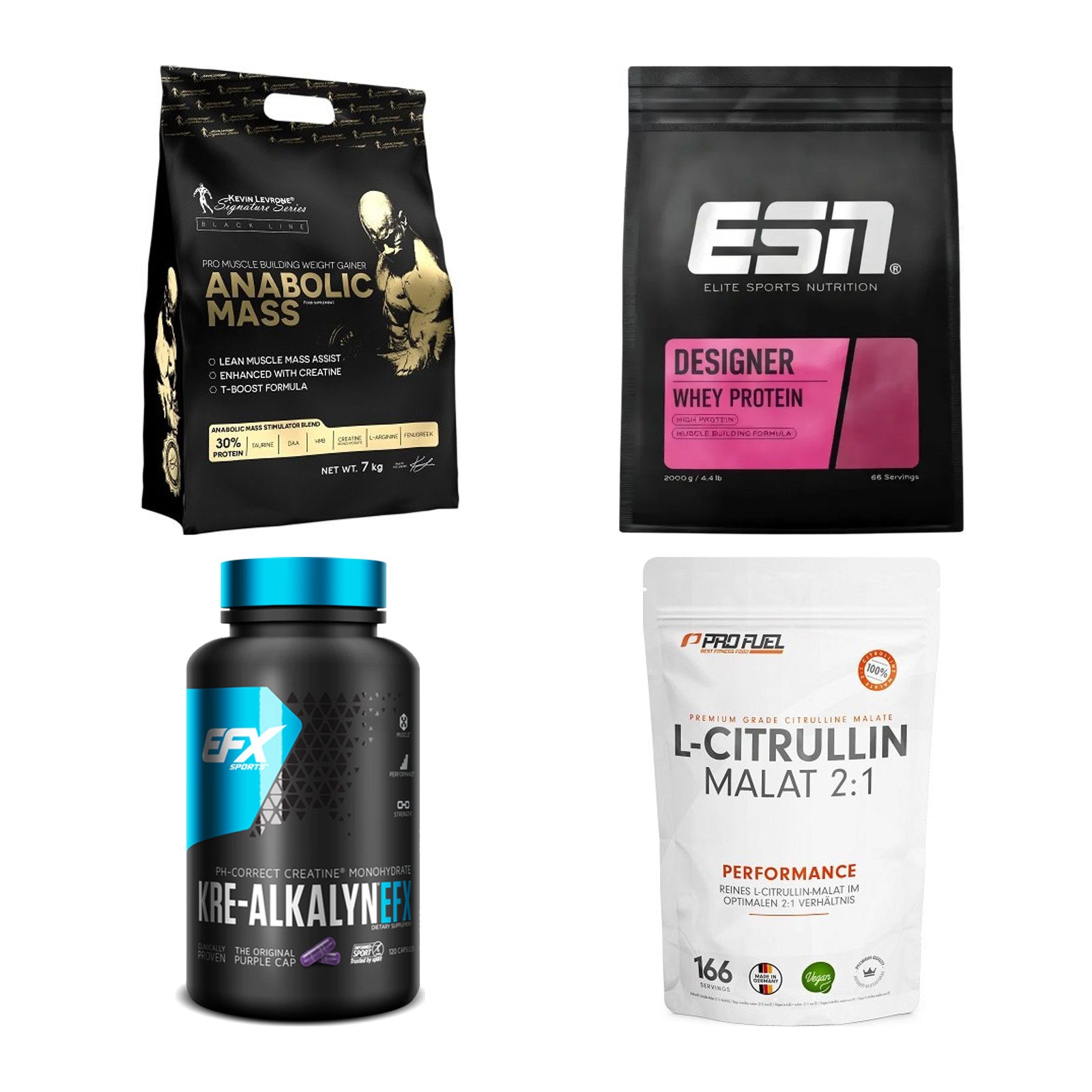 Masseaufbau für Fortgeschrittene: Kevin Levrone Anabolic + 3 weitere – alle enthaltenen Artikel