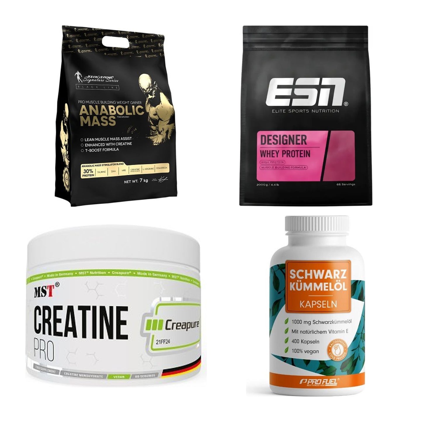 Masseaufbau für Fortgeschrittene: Kevin Levrone Anabolic + 3 weitere – alle enthaltenen Artikel