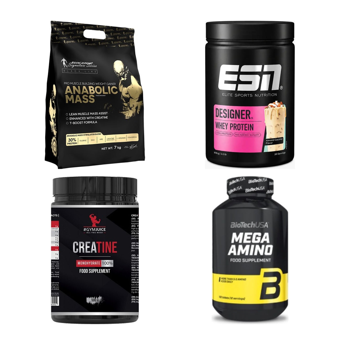 Masseaufbau für Fortgeschrittene: Kevin Levrone Anabolic + 3 weitere – alle enthaltenen Artikel