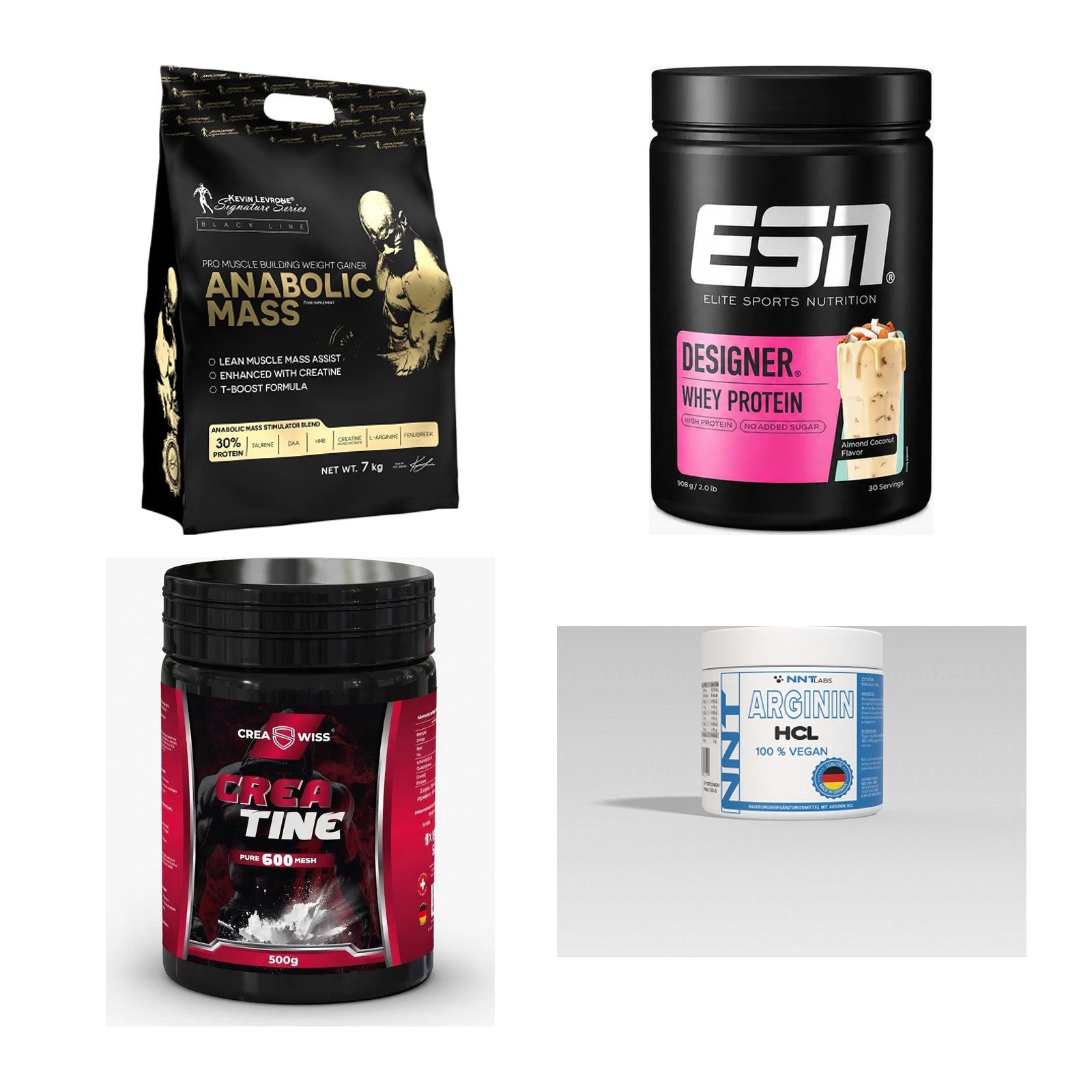 Masseaufbau für Fortgeschrittene: Kevin Levrone Anabolic + 3 weitere – alle enthaltenen Artikel