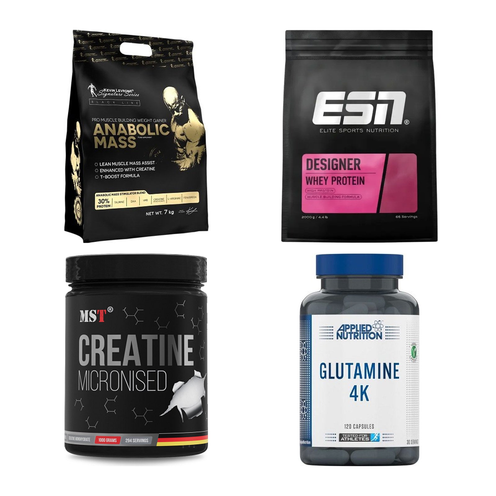 Masseaufbau für Fortgeschrittene: Kevin Levrone Anabolic + 3 weitere – alle enthaltenen Artikel