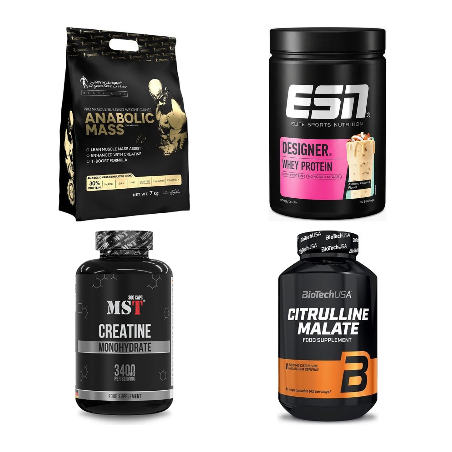 Masseaufbau für Fortgeschrittene: Kevin Levrone Anabolic + 3 weitere – alle enthaltenen Artikel