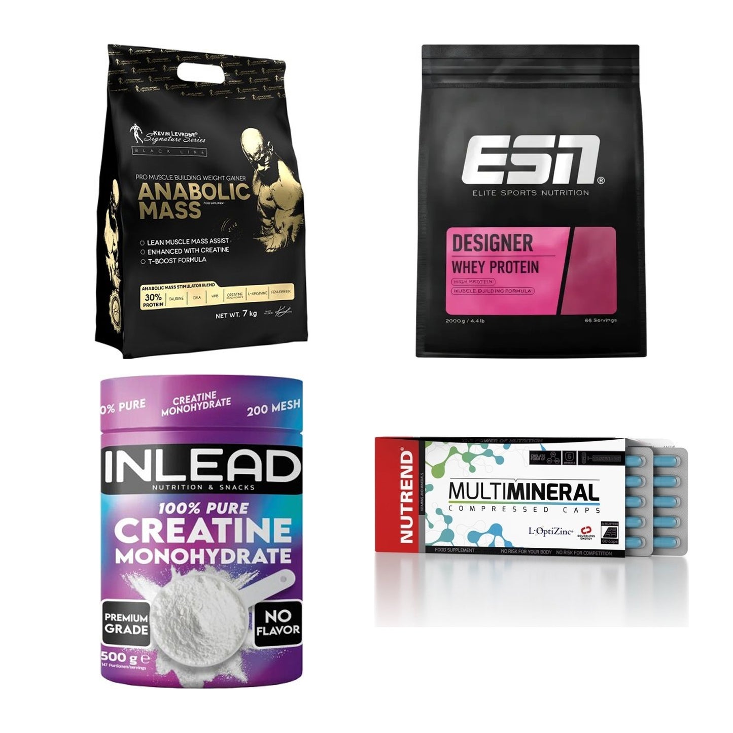 Masseaufbau für Fortgeschrittene: Kevin Levrone Anabolic + 3 weitere – alle enthaltenen Artikel