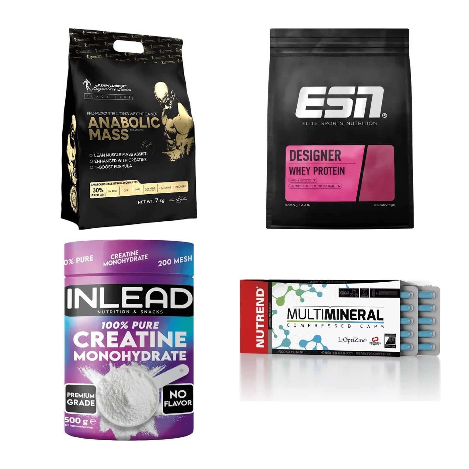 Masseaufbau für Fortgeschrittene: Kevin Levrone Anabolic + 3 weitere – alle enthaltenen Artikel