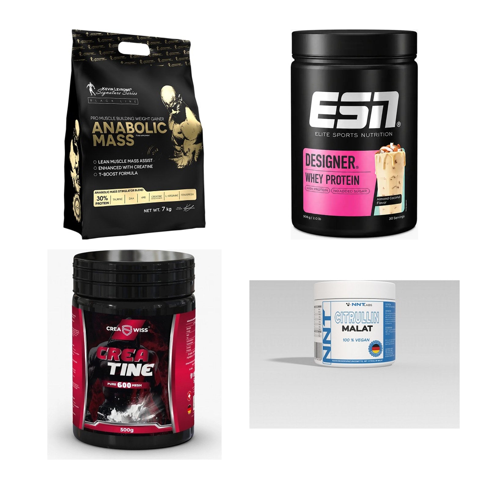 Masseaufbau für Fortgeschrittene: Kevin Levrone Anabolic + 3 weitere – alle enthaltenen Artikel