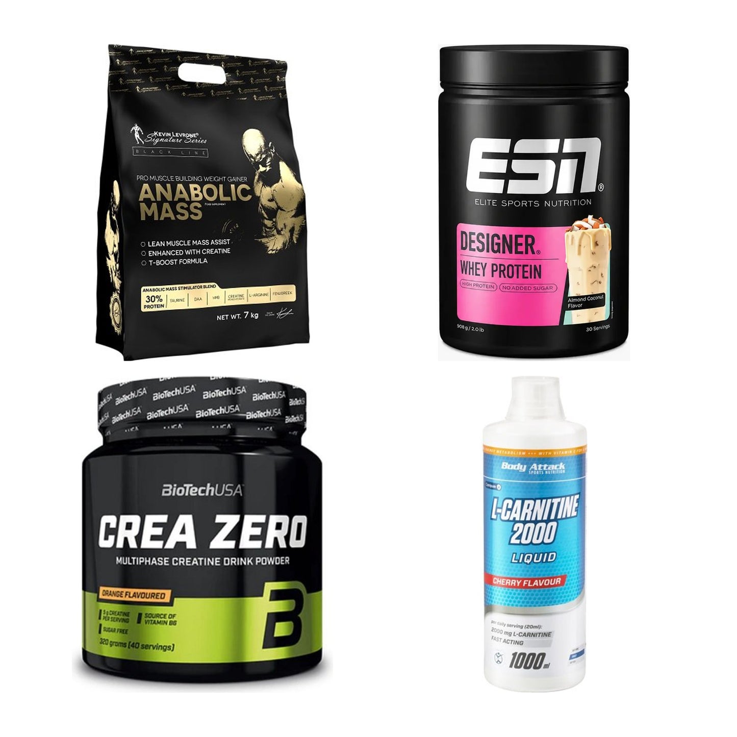 Masseaufbau für Fortgeschrittene: Kevin Levrone Anabolic + 3 weitere – alle enthaltenen Artikel