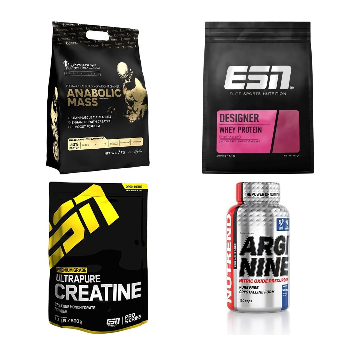 Masseaufbau für Fortgeschrittene: Kevin Levrone Anabolic + 3 weitere – alle enthaltenen Artikel