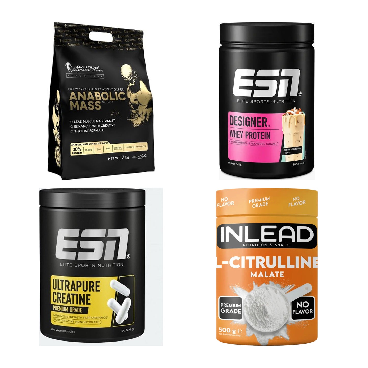 Masseaufbau für Fortgeschrittene: Kevin Levrone Anabolic + 3 weitere – alle enthaltenen Artikel