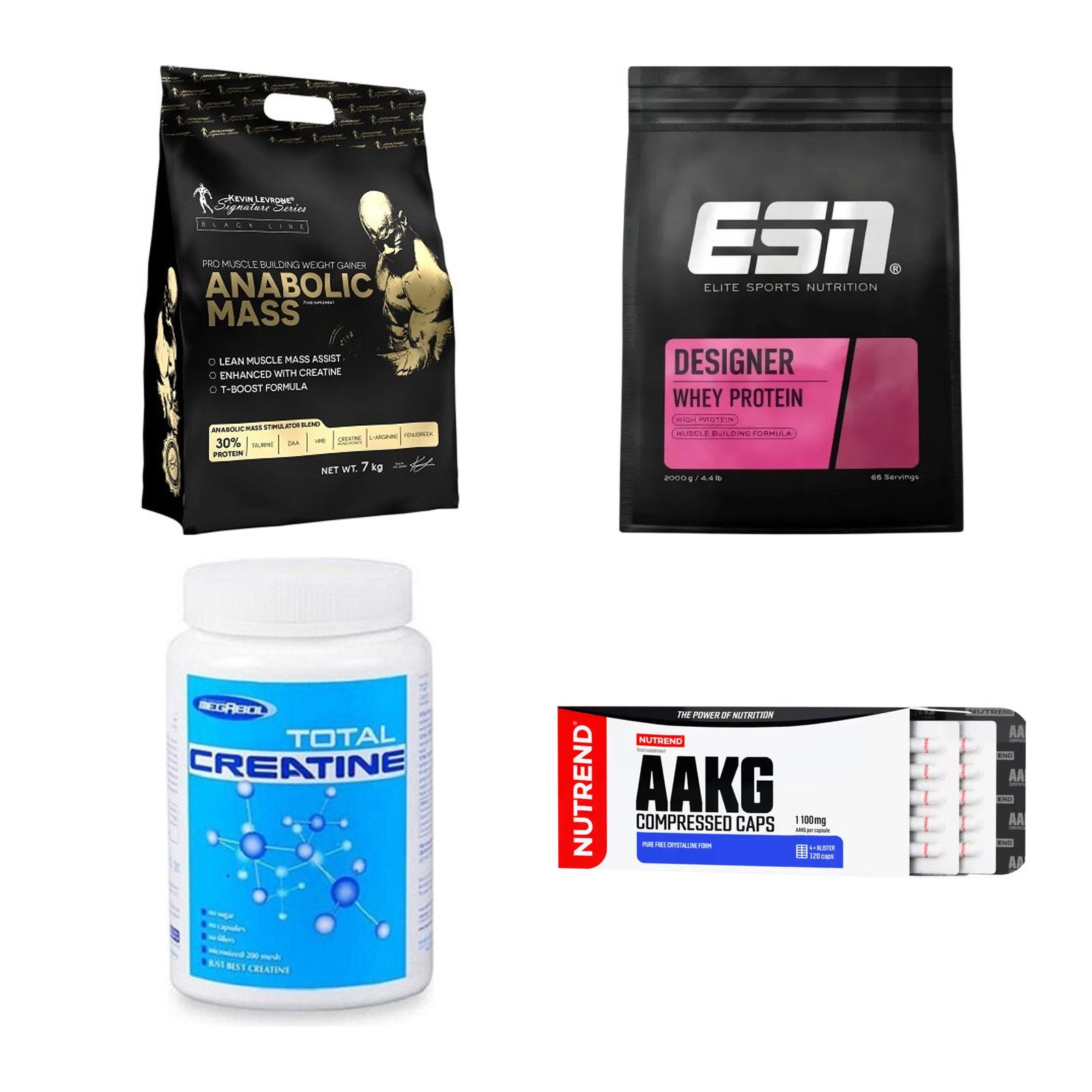 Masseaufbau für Fortgeschrittene: Kevin Levrone Anabolic + 3 weitere – alle enthaltenen Artikel
