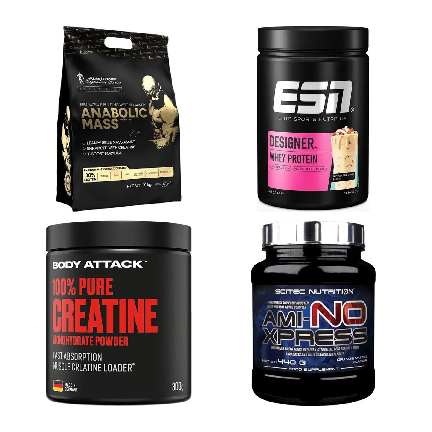 Masseaufbau für Fortgeschrittene: Kevin Levrone Anabolic + 3 weitere – alle enthaltenen Artikel