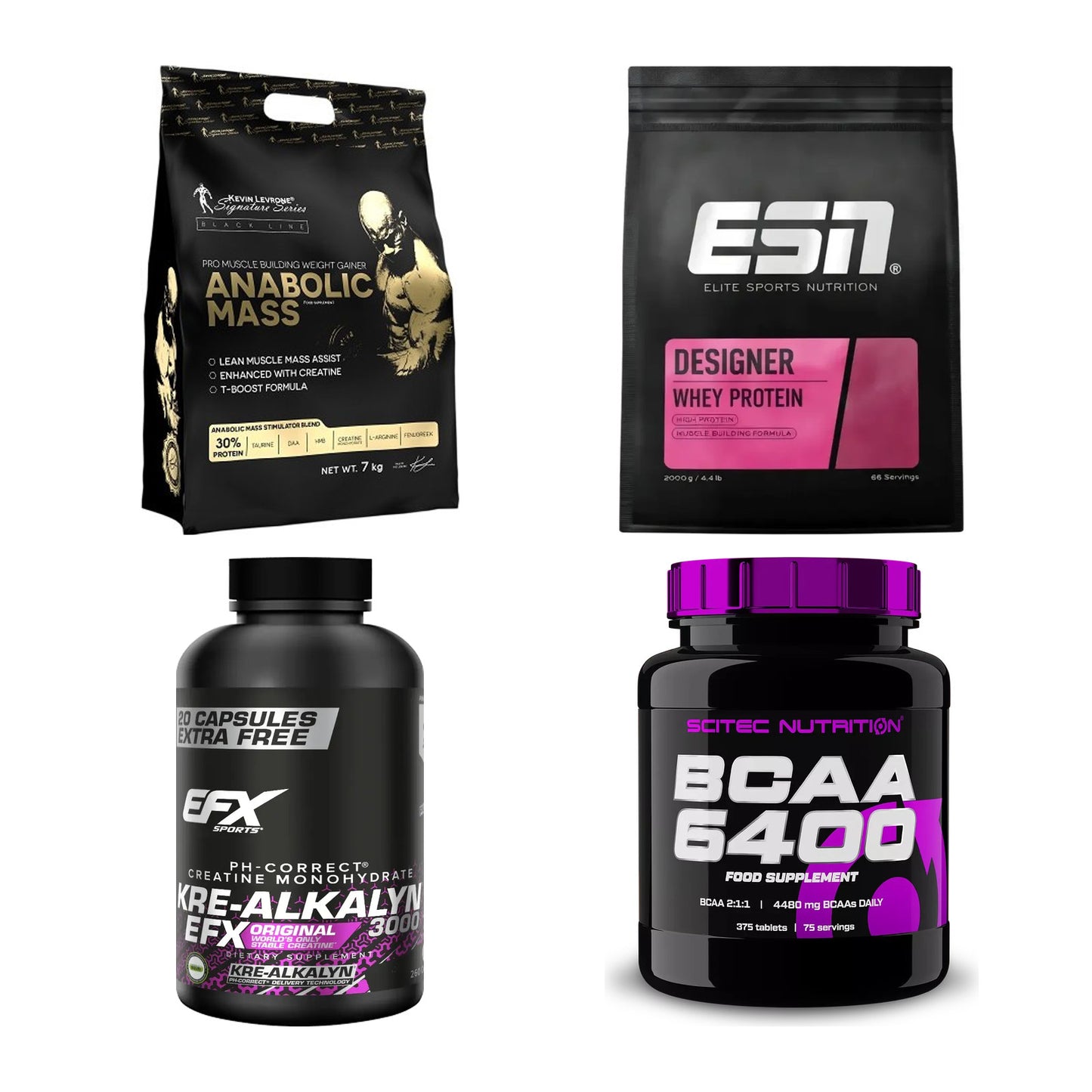 Masseaufbau für Fortgeschrittene: Kevin Levrone Anabolic + 3 weitere – alle enthaltenen Artikel