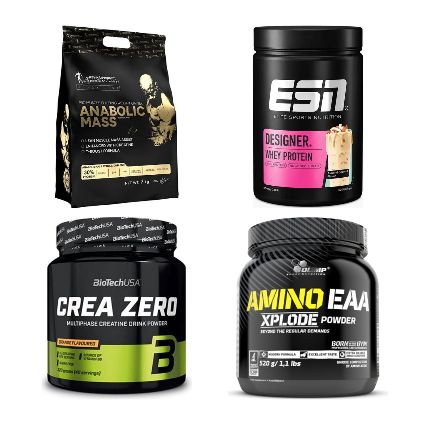 Masseaufbau für Fortgeschrittene: Kevin Levrone Anabolic + 3 weitere – alle enthaltenen Artikel