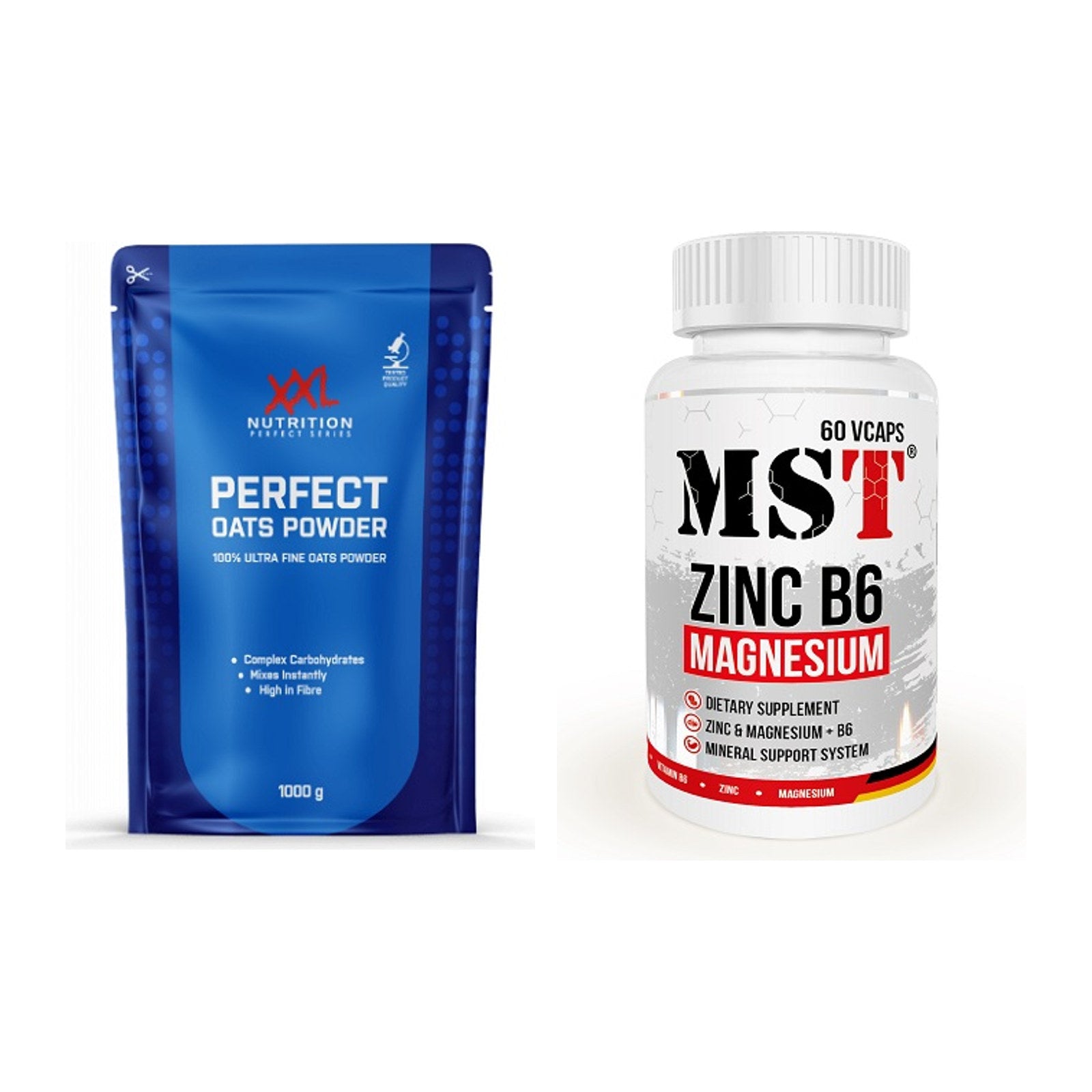 Protein-Frühstücks-Set: XXL Nutrition Perfect + MST Zinc + Magnesium – alle enthaltenen Artikel