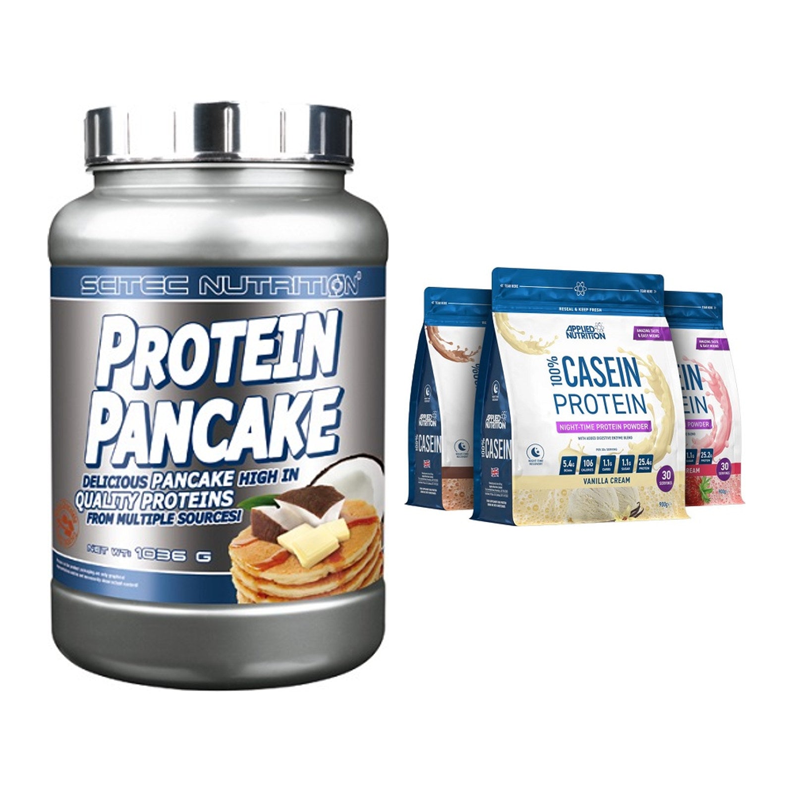 Protein-Frühstücks-Set: Scitec Protein + Applied Nutrition – alle enthaltenen Artikel