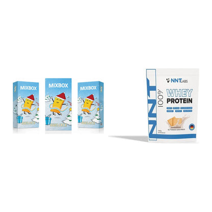 Protein-Frühstücks-Set: Sven Jack MIXBOX 49x65g Fitness + NNT Whey – alle enthaltenen Artikel