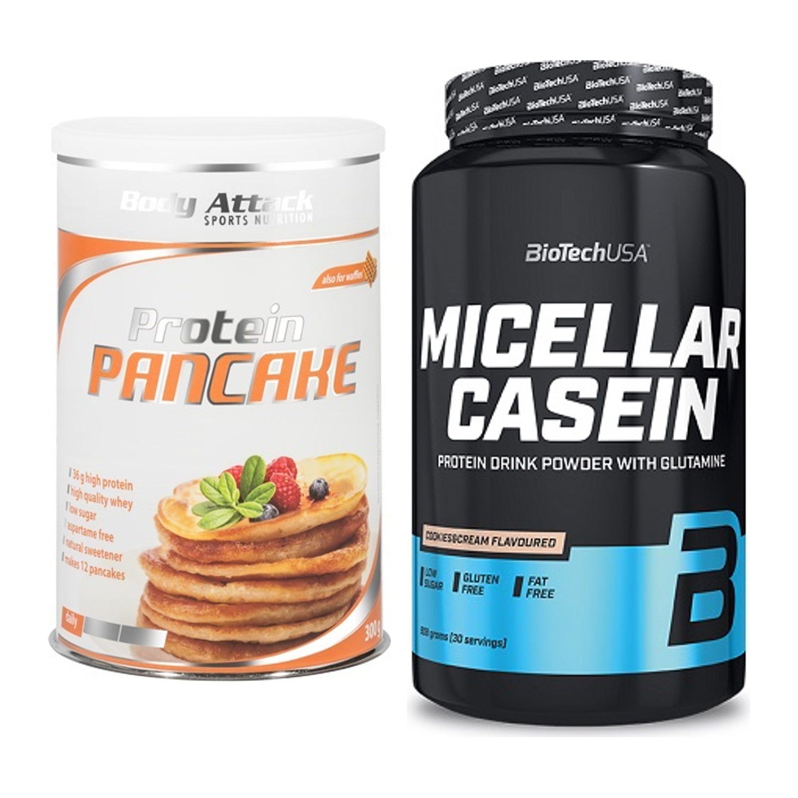 Protein-Frühstücks-Set: Body Attack Protein + BioTech Micellar – alle enthaltenen Artikel