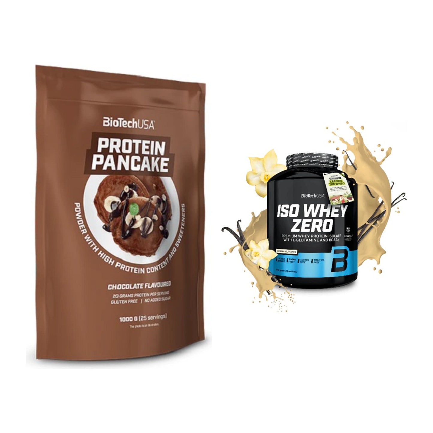 Protein-Frühstücks-Set: BioTech Protein + BioTech Iso Whey Zero – alle enthaltenen Artikel