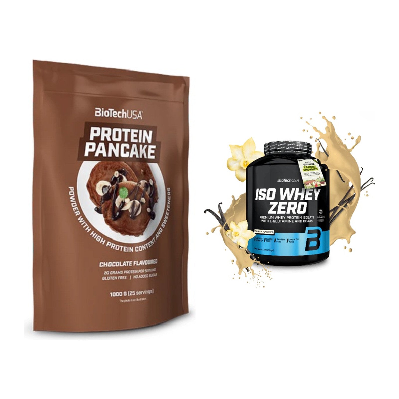 Protein-Frühstücks-Set: BioTech Protein + BioTech Iso Whey Zero – alle enthaltenen Artikel