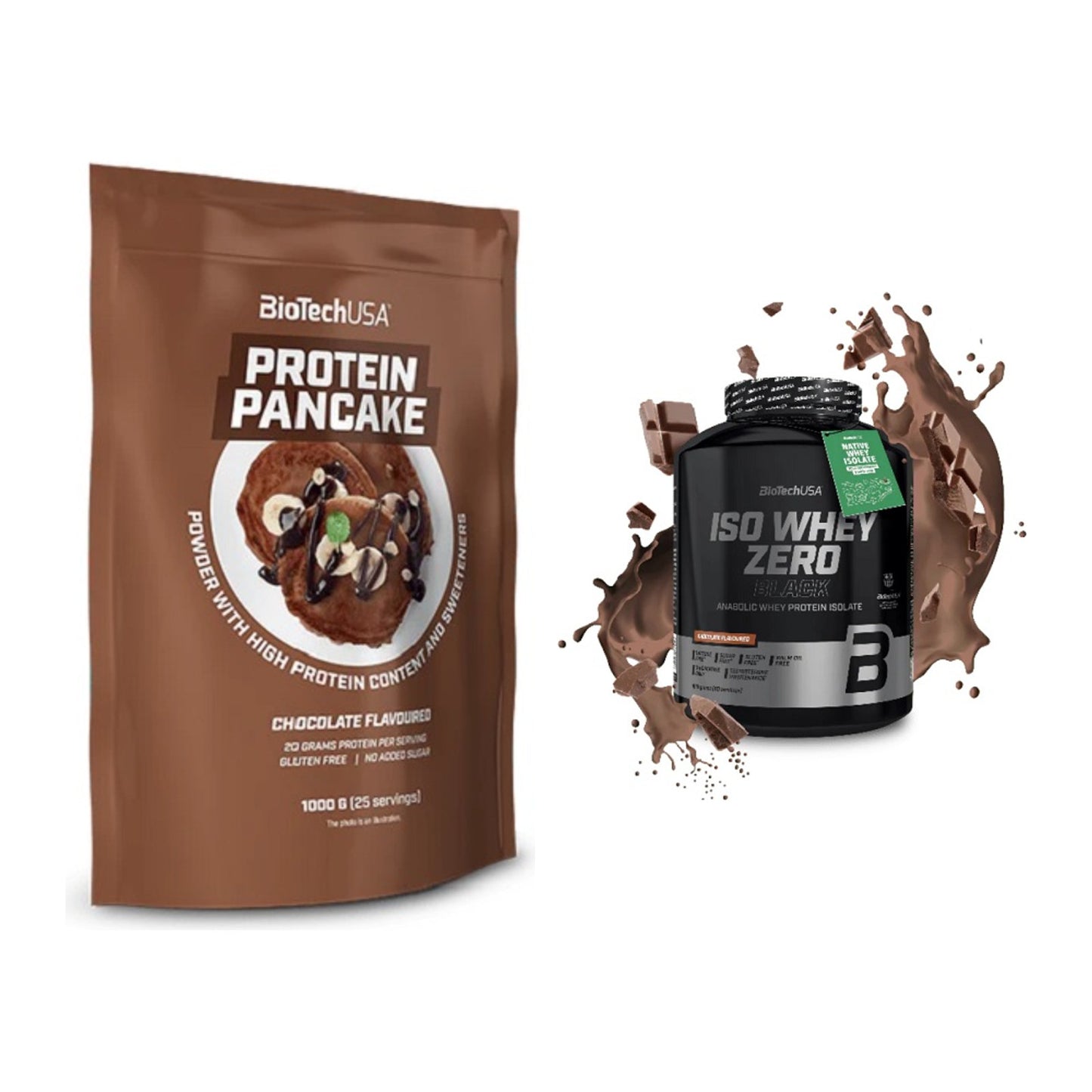 Protein-Frühstücks-Set: BioTech Protein + BioTech Iso Whey Zero – alle enthaltenen Artikel