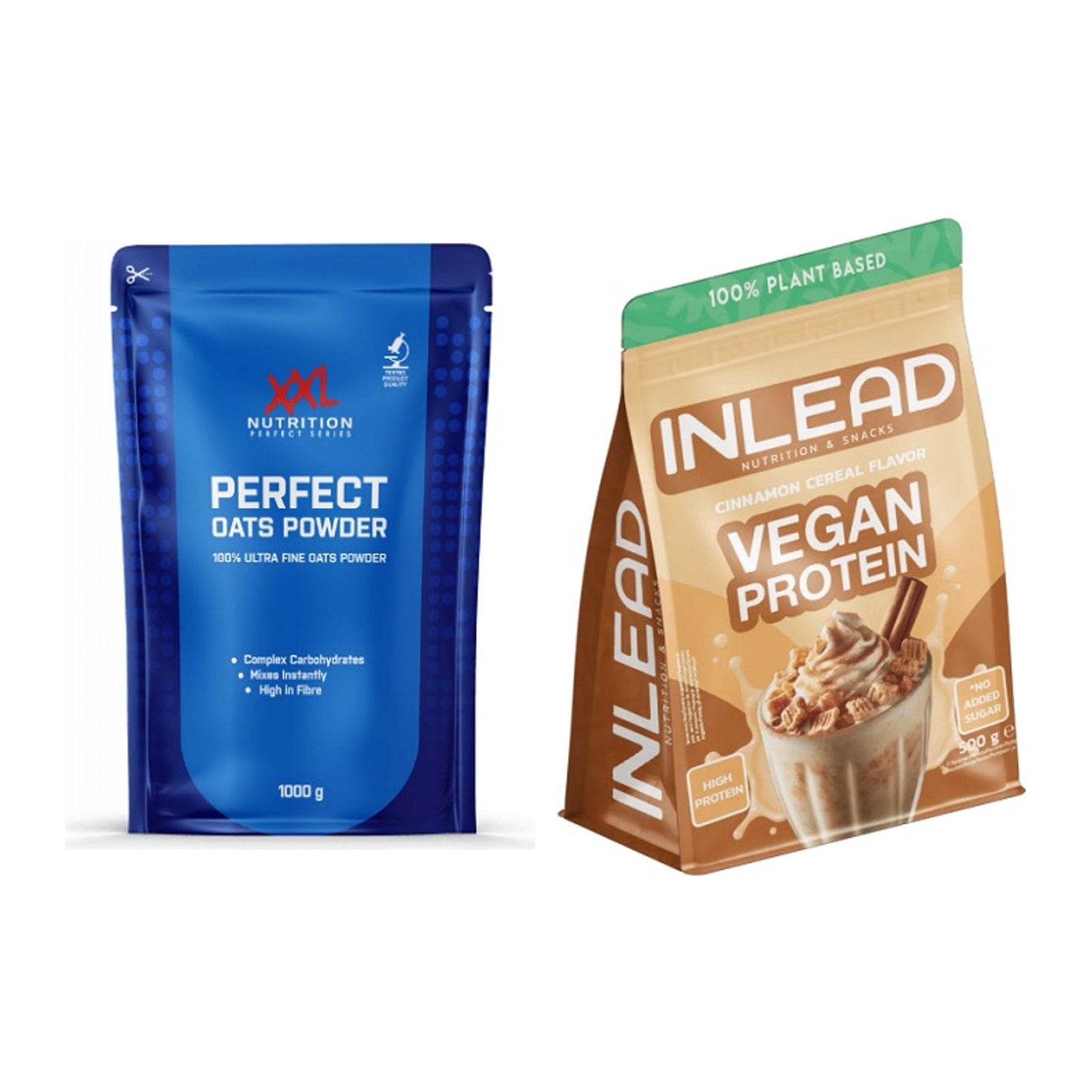 Protein-Frühstücks-Set: XXL Nutrition Perfect + INLEAD Vegan Protein – alle enthaltenen Artikel