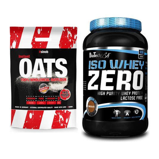 Protein-Frühstücks-Set: Sinob Instant Oats + BioTech Iso Whey Zero – alle enthaltenen Artikel