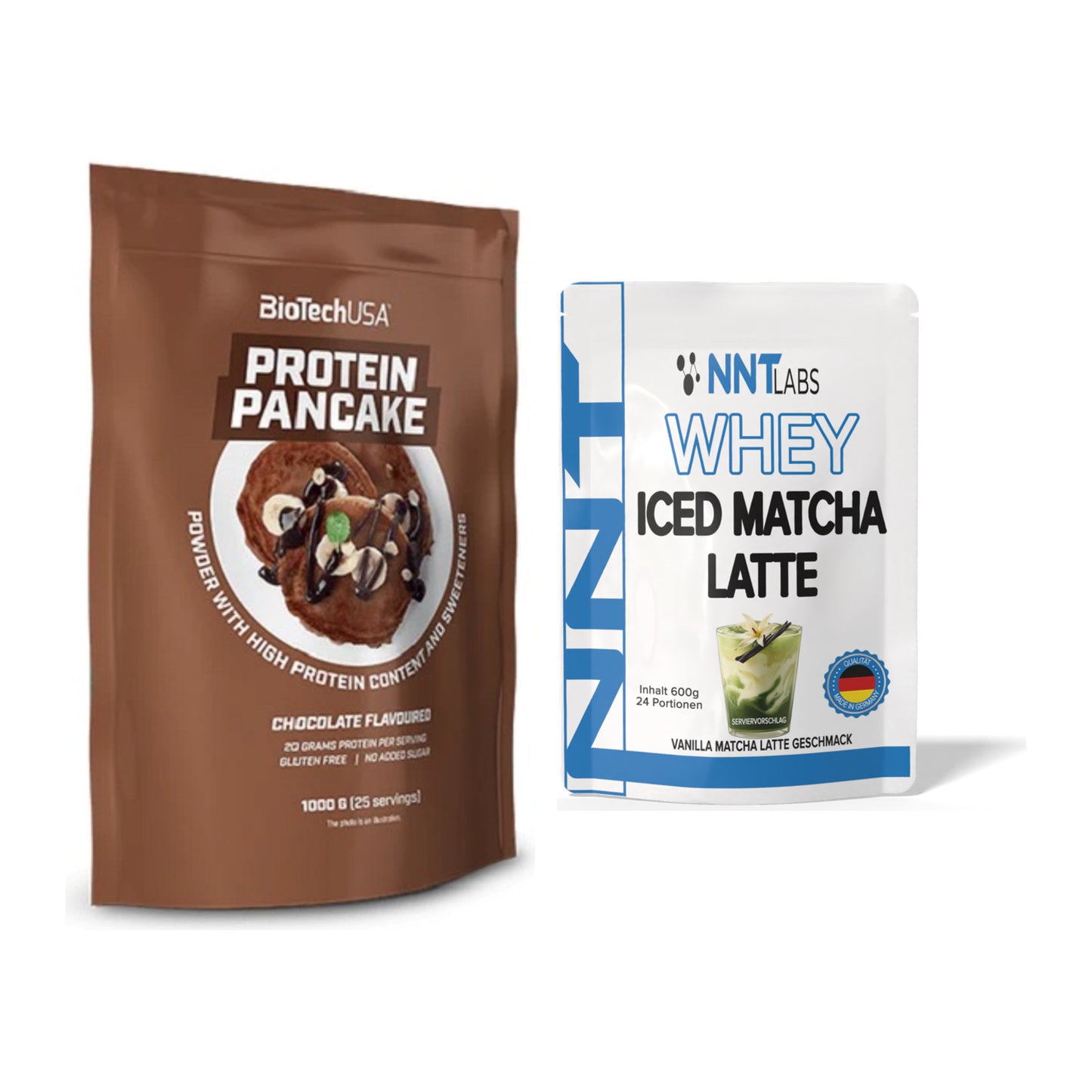 Protein-Frühstücks-Set: BioTech Protein + NNT Whey ICED MATCHA – alle enthaltenen Artikel
