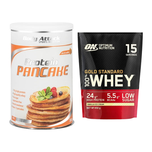 Protein-Frühstücks-Set: Body Attack Protein + ON Whey Gold Standard – alle enthaltenen Artikel