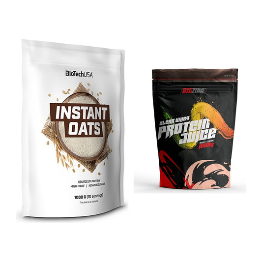 Protein-Frühstücks-Set: BioTech Instant Oats + Big Zone Clear Whey – alle enthaltenen Artikel