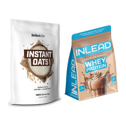 Protein-Frühstücks-Set: BioTech Instant Oats + INLEAD Whey Protein – alle enthaltenen Artikel