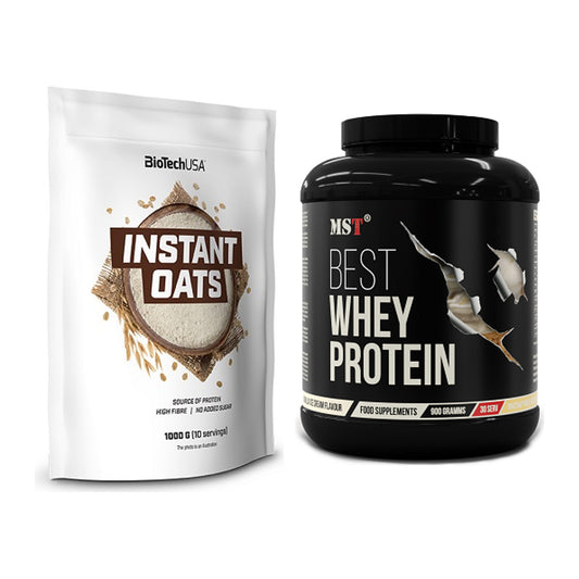 Protein-Frühstücks-Set: BioTech Instant Oats + MST Best Whey Protein – alle enthaltenen Artikel