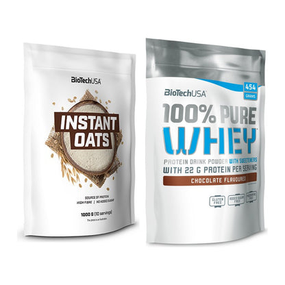 Protein-Frühstücks-Set: BioTech Instant Oats + BioTech 100% Pure Whey – alle enthaltenen Artikel