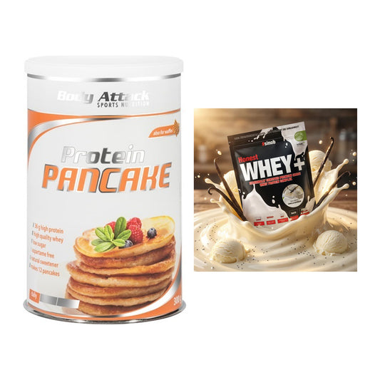 Protein-Frühstücks-Set: Body Attack Protein + Sinob Honest Whey+ – alle enthaltenen Artikel