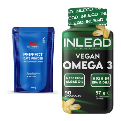 Protein-Frühstücks-Set: XXL Nutrition Perfect + INLEAD Vegan Omega 3 – alle enthaltenen Artikel